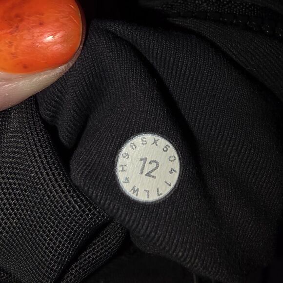 LULULEMON DEFINE Sz 12 Charcoal Black Full Zip Active Running Sport Logo Jacket - Picture 6 of 7